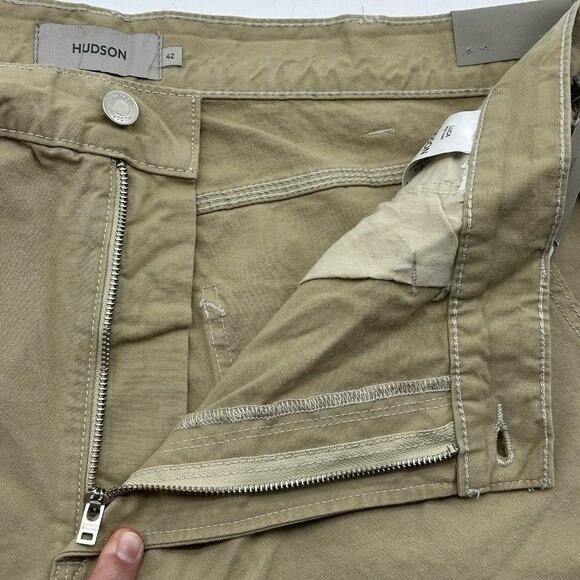 Hudson Luca Wide Leg Carpenter Size 42 Beige Paint Splatter Baggy Work Jeans NWT - Picture 7 of 16